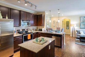 Fully equipped kitchens with stainless appliances